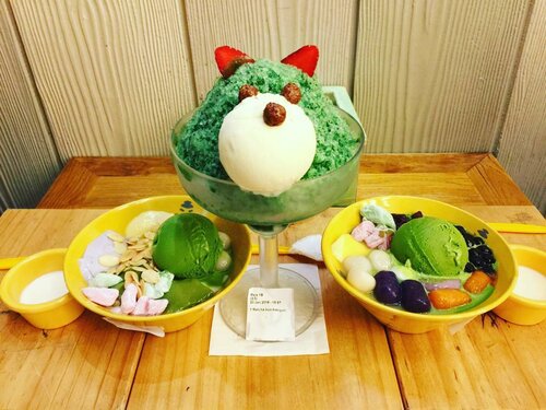 All about matcha♥🍦🍵🍧🍬🍭#throwback #greentea #matcha #sumoboo #clozetteid #clozettedaily