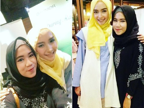 Had so much fun lastnite with this gorgeous lady, 2014's Muslimah Princess @mellyabskrn😍😘Thankyou so much @garnierindonesia @clozetteid for picked me to join this awesome event and also got chance to win "Best Dress" predicate! Haha still cant believe it 😂😂XOXO🙆😙😊.#clozetteID #superready #superreadyclozetters #luckyclozetter #latepost #ifthar