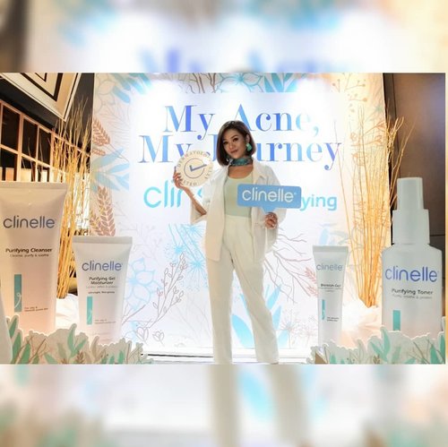 I'm so happy that I can join the launch of newest skincare series from @clinelleid yaitu Purifying Series yg ditargetkan untuk mengatasi oily dan blemish prone skin. Purifying Series ini terdiri dari Purifying Cleanser, Purifying Toner, Purifying Gel Moisturizer, dan Blemish Clear. I will let you know further on about this series of skincare. 
@clozetteid
#myacnemyjourney
#withClinellePurifying
#ClinelleXClozetteID
#ClozetteID
.
.
.
.
.
#igers#instalike#instapic#instagood#instagram#style#photooftheday#picoftheday#beautiful#beauty#bestoftheday#makeupinspiration
#indobeautygram 
#beautybloggerid 
#ragamkecantikan
#makeupindo 
#inspirasicantikmu
#tampilcantik
#undiscovered_muas
#makeupfanatic
#makeupartistworldwide
#bestoftoday #style #makeupjunkie