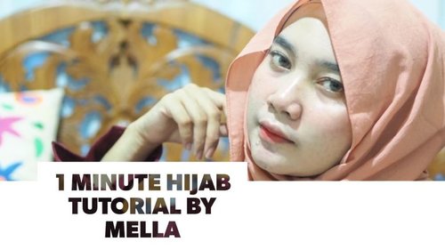 Alhamdulillah it’s friday!.This is one minute hijab tutorial that I came up with. Easy peasy, tapi ttp terlihat chic dan simple. Cocok buat yg suka buru2 😌 hope you like it!.Intronya emg ga nyambung tp yaudahlah yaa~.#hijabtutorial #tutorialhijab #hijabtutorialbymella #clozetteid