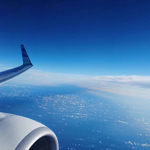 On board
.
.
.
.
#sky #onboard #onduty #flytothesky #flytothemoon #ritystrip #ritystory #clozetteid #womanblogger #travelerlife #myadventure #travelerblogger #island #enjoytheflight  #indonesiaairlines #airlines #igersindonesia #mytravelgram #myadventure #wanitatangguh