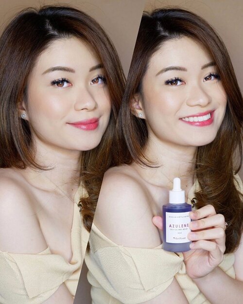 [No Filter so you guys can see how this skincare works amazingly on my skin] 
Been using this Azulene Daily Calming Serum from @bellflower_global for almost a month and it really calms my skin that’s super sensitive! It doesn’t sting at all and there are no strong smell cause they use natural ingredients ☘️🌼 •••
I give it 7 out of 10 ✨💜
————————
—————
.
.
.
.
.
.
.
.
.
.
.
.
.
#abnergailorrainecollabs #abnergailorrainemakeup #skincare #glassskin #flawless #skincareforsensitiveskin #azulene #pretty #motd #makeuplook #makeupinspo #contentcreator #beautyenthusiast #beautybloggers #indonesia #beautyinfluencerindo #indobeauty #indobeautygram #indobeautyvlogger #indobeautymakeup #bellflowercos #reviews #reviewskincare #skincarereviews #clozetteid