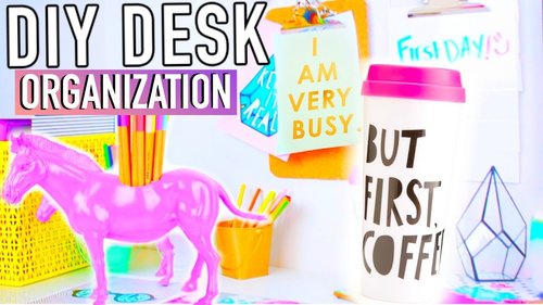 DIY Desk Decor & Organization + Accessories to make your Desk Cute! - YouTube