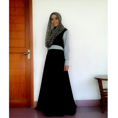 Dress with simple hijab