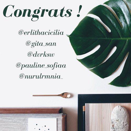 Hello guys —
Now, I wanna announce the winner of my 1st giveaway feat @absolutenewyork_id 😍
.
Here we go ✨
Congratulation to :
@erlithacicilia 
@gita_san 
@dvrksw 
@pauline_sofiaa 
@nurulrmnia_ .
You got the goodie bag from @absolutenewyork_id, worth IDR 250k 👏🏻
.
Thank you for the participation !
I will wait you all tomorrow at @absolutenewyork_id studio, Ciputra World Mall, 1st Floor.
Start 3 PM - 5 PM 👌🏻
.
PLEASE !
Give me a confirmation about your attending thru my DM. I will wait until 10 PM. If you not gimme a confirmation, I will pick another winner.
Thank you 🌻
.
For the Voucher Discount winner, please check your DM now !
Preparing yourself and win one product from @absolutenewyork_id .
Note : You can redeem the prize if you came to this event ♥️
.
.
.
#clozetteid 
#giveaway 
#potd 
#flatlay 
#blogger 
#bloggerindo 
#makeuptutorial 
#annoucement 
#뷰티블로거
#대한민국
#서울
#제주
#유행
#라이프스타일
#구성하다