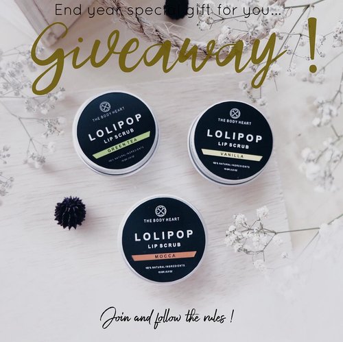 [G I V E A W A Y] ‼️End year is here !As as my gratitude for your support, I’ll give you 3 lip scrub for you (one winner) 😍.Here’s the R U L E S :1. Follow @tephieteph2. Tag 3 of your friends on the comment below and share with me your resolution on 2019 ✨-Competition ends on the 17th of December. 1 Lucky winner will be chosen randomly and will be announced on December 18th on IG Story!.Goodluck Guys 🌻...#clozetteid #potd #giveaway #giveawaycontest #giveaways #lip #lipscrub #blogger #bloggerlife #bloggersurabaya #bloggerjakarta #influencer