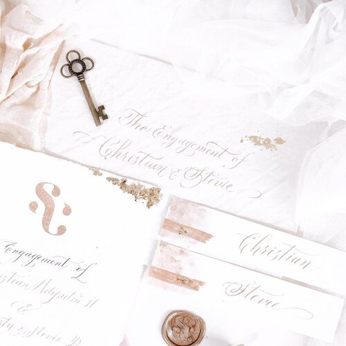 Maybe,that’s why I ready fairy tales,maybe that’s why I continue fantasizing,because I want to find a happy ending, even if it isn’t mine ☘️#ChristLandingOnTeph...#clozetteid #invitationwedding #invitationdesign #calligraphylettering #calligraphy #calligraphyaddict #stamp#waxstamp #bloggersurabaya #bloggerindonesia #bloggerjakarta