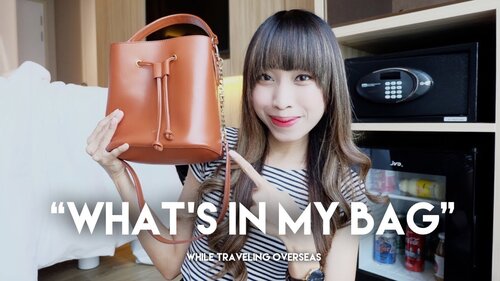 WHAT'S IN MY BAG - Travel Overseas Edition - YouTube