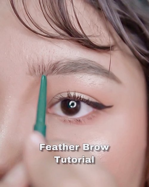 Feather brow tutorial .Product used : @luxcrime_id Slim Triangle Precision shade Brown ...#motd #makeup #lidyamakeup #beauty #indobeautysquad #beautyenthusiast #makeuptutorial #makeupvideos #videomakeup #clozetteid #makeupoftheday #tutorialalis #featherbrows