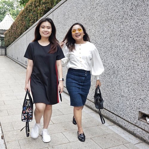 Happiness is the secret to all beauty. There is no beauty without happiness - Christian Dior - ...#ootd #outfitoftheday #beautysecret #beauty #happy #happiness #clozetteid #ootdindo #lookbook #lookbookindonesia #friendship #sister
