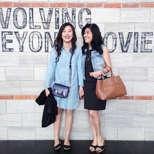 Movie date with ma #denim buddy (and others but they just weren't in the picture) 😎 #clozetteid #motherdaughter #ootd #whatweweartoday