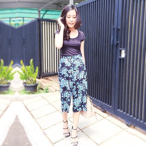 Digging culottes looks these days. Love this pair from @newlookind 💙 #clozetteid #ootd