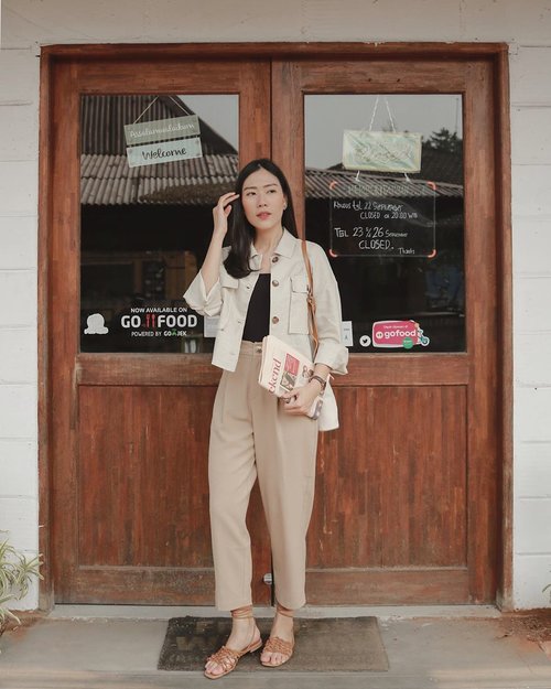 feeling more energetic with sth beige outer from @petitecupcakes —— the most fav down to earth color that won my heart 💫
