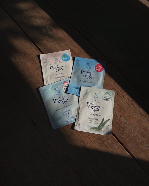 daily routine skin-care with @senkaindonesia sheet mask, their have 4 variant for different type of skin, for dehydrated skin, dull&blemished skin, irritated skin&uneven skin tone and dry skin. i will review it and share the result on my IG stories soon, let’s be glowing and have healthy skin together! ✨ #SuppinWithin