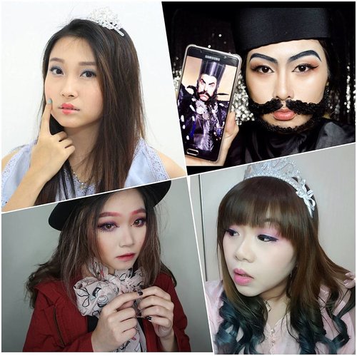 Another video is up! An Alice make up inspired collab with another beauty lovers. Click the link on my bio to watch the whole tutorial. Can you spot meee??? 😅😅 #alicethroughthelookingglass #makeupinspo #clozetteid #indobeautygram