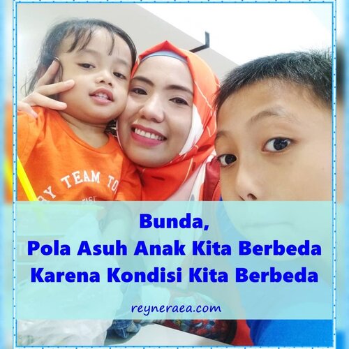 Dear bunda, .
.
Saya rasa semua orang tua menginginkan anaknya jadi anak yang baik dan sehat. .
Dan juga,  semua orang tua ingin menerapkan pola asuh anak yang terbaik buat anak-anaknya.
.
Sayangnya,  menerapkan pola asuh yang sesuai dengan teori parenting zaman now itu tidak semudah mengedipkan mata. .
Butuh tenaga dan uang! .
Dan tidak semua orang tua berada di kondisi tenaga dan uang yang sama. .
So.. Waktu mengajarkan pada saya,  untuk lebih bijak dalam menyikapi pola asuh anak yang diterapkan orang tua lain ke anaknya,  yang mungkin tidak selaras dengan apa yang saya terapkan.. .
Karena saya tahu banget,  kondisi kita itu sangat berbeda. .
Jangankan kondisi tiap keluarga,  bahkan dalam satu keluargapun seringnya beda. .
Seperti pola asuh saya ke si kakak dan si adik juga beda. 
Karena kondisinya memang beda. .
Seperti apa? 
Lengkapnya ada di postingan terbaru saya di blog www.reyneraea.com dalam tema #RabuParenting .
http://bit.ly/PolaAsuhAnakTerbaik
.
Klik link di bio ya.. .
.
Kalau temans,  gimana nih penerapan pola asuh anak antara anak satu dengan lainnya?  Sama nggak? 
Dan apa pendapat temans jika melihat pola asuh orang lain terlihat tidak selaras dengan pola asuh yang kita anut? .
.
#Parenting 
#ParentingAlaRey 
#ParentingBlogger
#BloggerParenting
#Parenthood
#ParentingTips
#SharingParenting
#SharingByRey 
#SharingIsCaring 
#ClozetteID 
#ReyneRaeaDotCom