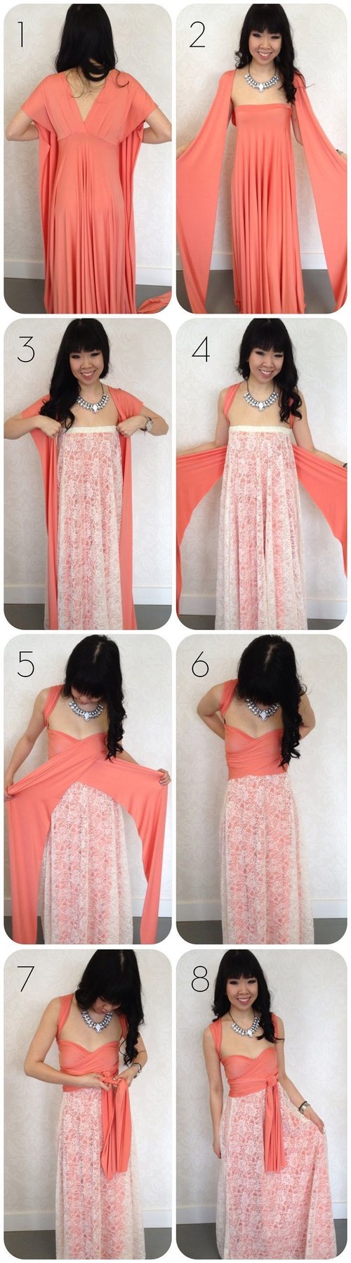  How to add Lace to a Convertible Dress Top 10 #DIY #Clothing #Tutorials very creative