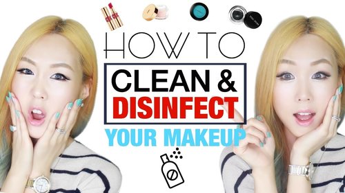 How To Clean and Disinfect Your Makeup íì¥í ì¸ì² ê´ë¦¬ë² - YouTube