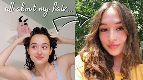 My Current Wavy Hair Routine + Hair Journey - YouTube