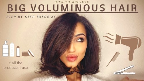 Voluminous Hair Tutorial - YouTube