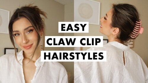 How to Wear a Claw Clip | Easy Hairstyles - YouTube