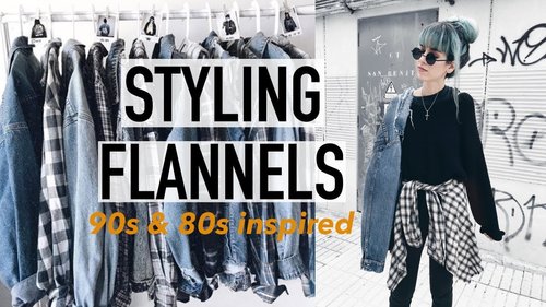 STYLING FLANNELS WITH MOM AND SIS! | 80s & 90s Inspired - YouTube