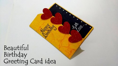 Beautiful Birthday Greeting Card Idea | DIY Birthday card  | complete tutorial - YouTube