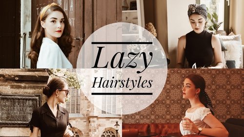 4 Easy & Vintage Inspired Hairstyles for Lazy Days | Hair Tutorial - YouTube