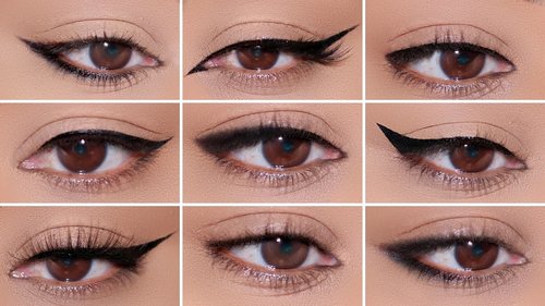 How To: 9 Different Eyeliner Styles on HOODED EYES | Easy Beginner Friendly Tutorial - YouTube