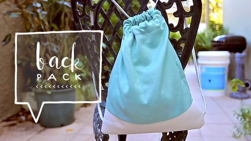 Drawstring Bag DIY | How to Make a Backpack | Back to School DIY (DIY Regreso a Clases) - YouTube