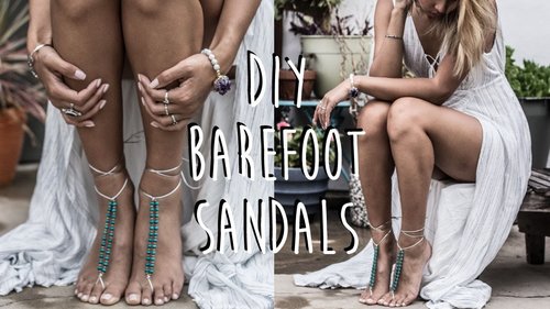 DIY: How To Make Barefoot Sandals - YouTube