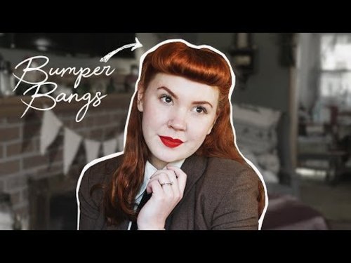 Bumper Bangs Tutorial! || Vintage Hair - YouTube