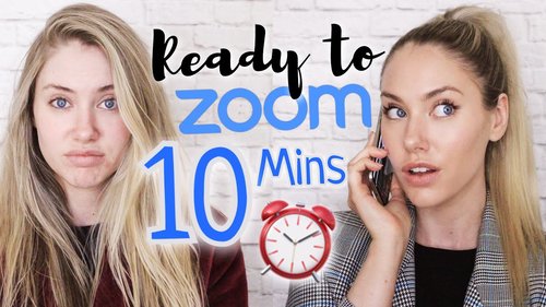Bed to Zoom in Under 10 Minutes! // Conference Call Makeup for School or Work! - YouTube