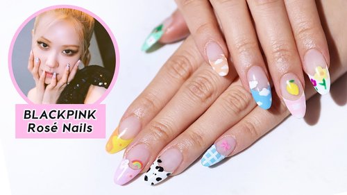Easy French Tip Designs That Aren't Boring | Inspired by BLACKPINK ROSÃ - YouTube