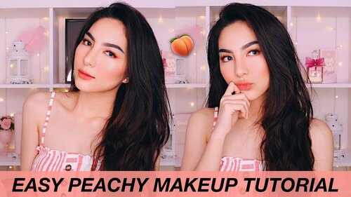 FOCALLURE ONE BRAND - EASY PEACHY MAKEUP TUTORIAL ð(SHINCAN DOES MY VOICEOVER?!) - YouTube