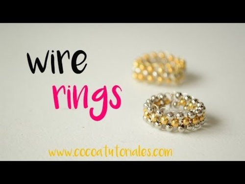 DIY How to make a beautiful wire ring very easy at home - YouTube