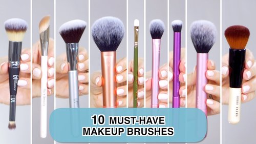 Top 10 Must-Have Makeup Brushes - YouTube