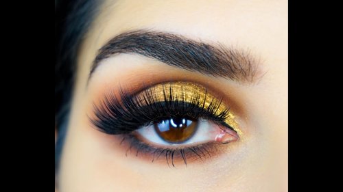 Huda Beauty Textured Rose gold Eyeshadow Tutorial - Sal_Qu - YouTube
