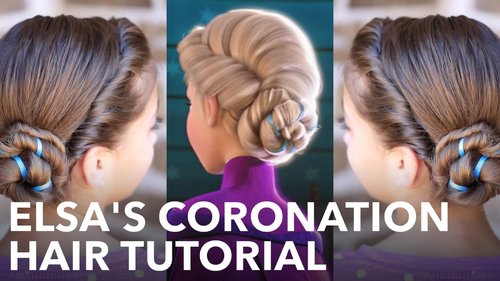 Elsa's Frozen Coronation Hairstyle Tutorial - YouTube