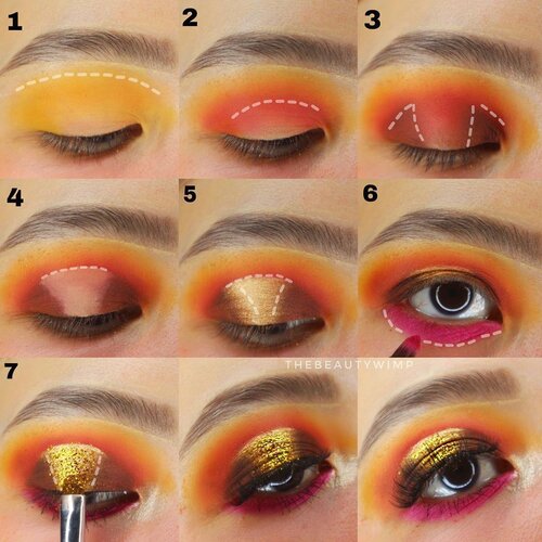 Sunset inspired eyeshadow ☀️🌅⁣
⁣
⁣
⁣EyeBase @sigmabeauty Persuade
Eyeshadow⁣
@colourpopcosmetics x Bretmans Lit⁣
Glitter @eclatpressedglitter ⁣
Falsies @loreca.lashes ⁣
⁣
⁣
⁣
⁣
⁣ ⁣ ⁣ #beautygoersid #instamakeup  #makeuptutorial  #beautyenthusiast  #100daymakeupchallenge⁣
#makeupfeed #unleashyourinnerartist #creativemakeup  #makeuptutorial @setterspace @tampilcantik  @cchanel_beauty_id @tips_kecantikan  @popbela_com⁣
 #makeuplooks #wakeupandmakeup #clozzeteid #sigmabrush #clozetteid #slave2beauty #wake2slay #eyeshadowtutorial  #amrezyshoutouts #undiscovered_muas #inssta_makeup #makeupaddict #featuremuas #morphebabe #beautyunderyourinfluencer