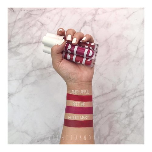 BLP Has launched their new shade "Red Velvet" and I'm dying to get that, and they also launched with their new packaging which is so sleek and simple plus they upgraded their formula as well.. Can't wait to get their new collection! So Excited.. Here's the arm swatch 3 shades of their last collection..
.
.
@blpbeauty 
@indobeautygram @beautynesiamember
#blpbeauty #indobeautygram #indobeautyvlogger #indonesianvloggers #indobeautyinfluencer #instabeauty #beautyvlogger #beautyinfluencer #beautynesiamember #clozetteid #makeupinfluencer #dailygirlsfeed #universomakeup #wakeupandmakeup #universodamaquiagem_oficial #undiscovered_muas #bretmansvanity #featured_my_makeup_art #makeupjunkie #makeuplover #makeupenthusiast #beautyenthusiast  #wakeupandmakeup #instamakeup #instadaily #reneswatches #armswatches #localbrand #lipcoatbylizzieparra #blpgirls