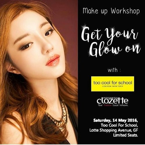Im ready to glow and shine with @toocool_indonesia and @clozetteid 
Wish me get lucky to joining this event ! Give us the golden ticket please :D 
Yuk ikutan juga @shelladwi27 @markutitut #toocoolforschoolxclozetteid #beautyclublotteavenue 
#clozetteid