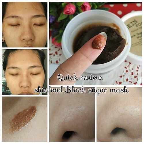 Test produk pertama pemakaian ^^ hasilnya kulit sedikit lebih cerah dr before ny yg kucel 😁 #skinfood #blacksugarmask #skincare #koreaskincare #AltheaKorea #AltheaID #alleriamakeupartist #beautyblogger #clozetteid #starclozetter #beautybloggerindonesia