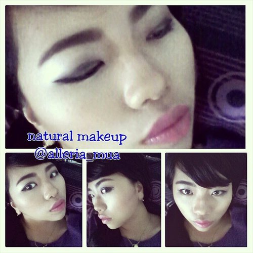 Hello sunday! Makeup natural by my self ^^ #naturalcolour #motd #makeupbyalleriamua #beautyblogger #clozetteid