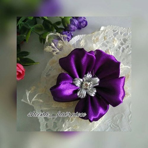 Cute gift for my best friend.. #formybestfriend #hairaccessories #handmade #bysheenahairpiece #purple #flowers #clozetteid