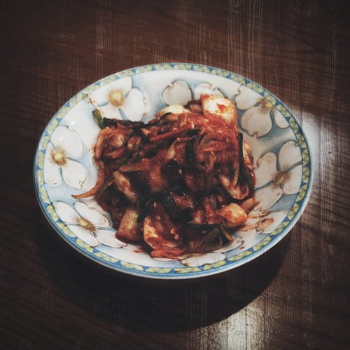 Bersyukur itu ketika bisa nikmat makan. Alhamdulillah ♥Ada juga yang suka kimchi? #ClozetteID