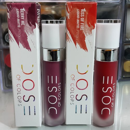 Obessed with liquid lipstick! #doseofcolors #liquidlipstick #matte #berryme #kissoffire #longlasting