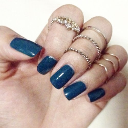 #nailcolor #teal #ring