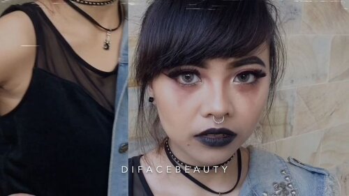 Here I am, rock you like a hurricane 💀🤘 #diFACEbeauty #makeupbydifa・・・#diFACEvideo #rocknroll #rockandroll #rocknrollmakeup #rockandrollmakeuplook #rockergirl #rockgirl #rockgirlstyle #blacklips #lookbook #indobeautygram #beautybloggerid #makeuplooksworldwide #beautybloggerindonesia #bvloggerid #beautytalkindo #indobeauty #beautygram #muapandeglang #clozetteid