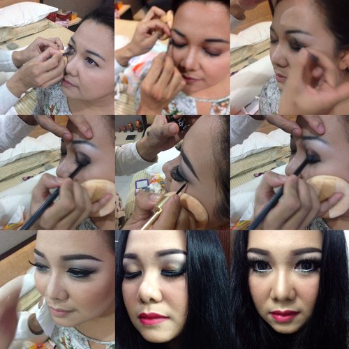 Step by step on how to create an intense yet sophisticated makeup.